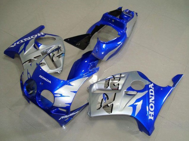 1988-1989 Honda CBR250RR MC19 Motorcycle Fairings - Silver Blue UK Manufacturers