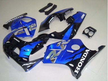 1988-1989 Honda CBR250RR MC19 Motorcycle Fairings - Blue Glossy Black UK Manufacturers