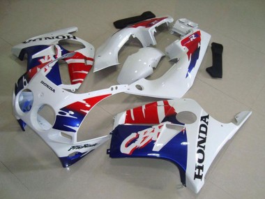 1988-1989 Honda CBR250RR MC19 Motorcycle Fairings - White Red Blue UK Manufacturers