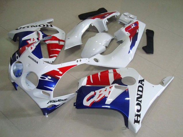 1988-1989 Honda CBR250RR MC19 Motorcycle Fairings - White Red Blue UK Manufacturers