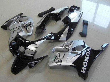1988-1989 Honda CBR250RR MC19 Motorcycle Fairings - Silver Glossy Black UK Manufacturers