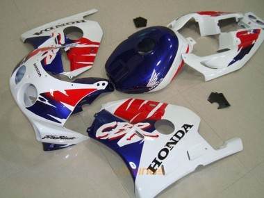 1990-1998 Honda CBR250RR MC22 Motorcycle Fairing - White Red Blue UK Manufacturers