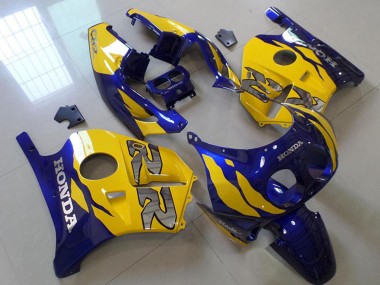 1990-1998 Honda CBR250RR MC22 Motorcycle Fairing - Yellow Blue UK Manufacturers