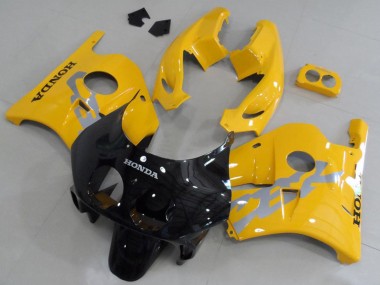 1990-1998 Honda CBR250RR MC22 Motorcycle Fairing Kits - Yellow Glossy Black UK Manufacturers