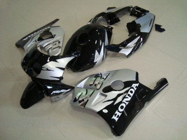 1990-1998 Honda CBR250RR MC22 Motorcycle Fairings - Silver Glossy Black UK Manufacturers