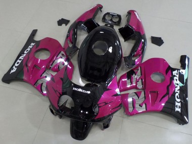 1990-1998 Honda CBR250RR MC22 Motorcycle Fairing Kits - Pink Glossy Black UK Manufacturers