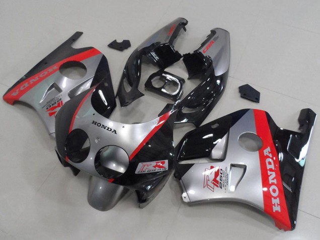 1990-1998 Honda CBR250RR MC22 Motorcycle Fairings - Silver Red Glossy Black UK Manufacturers