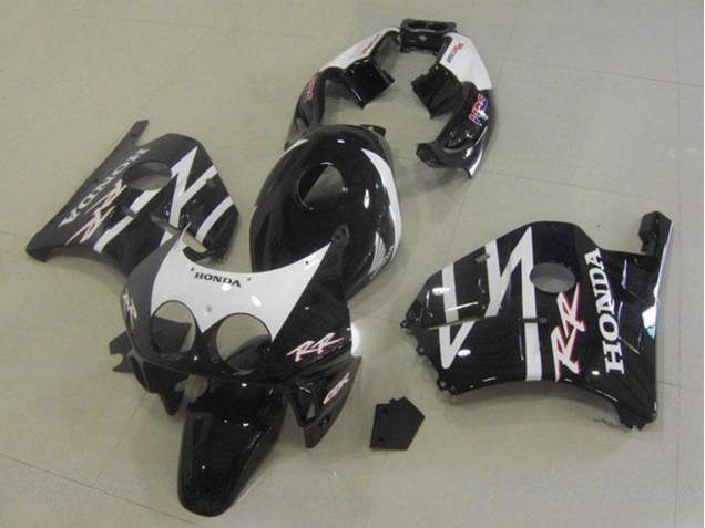 1990-1998 Honda CBR250RR MC22 Motorcycle Fairings - Glossy Black White UK Manufacturers