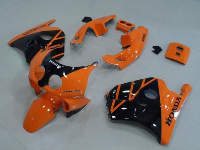 1990-1998 Honda CBR250RR MC22 Motorcycle Fairing - Orange Glossy Black UK Manufacturers