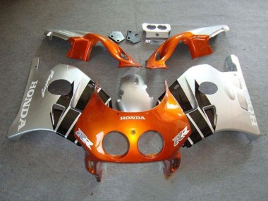 1990-1998 Honda CBR250RR MC22 Motorcycle Fairings - Silver Orange Glossy Black UK Manufacturers