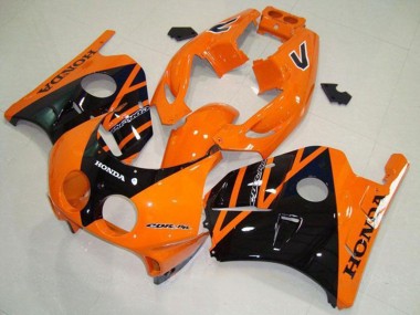1990-1998 Honda CBR250RR MC22 Motorcycle Fairings - Orange Glossy Black UK Manufacturers