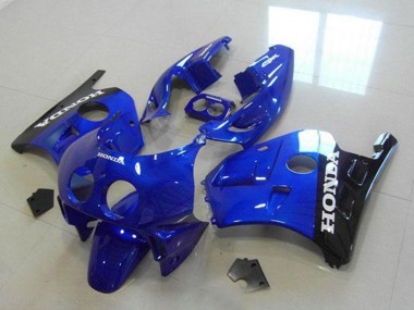 1990-1998 Honda CBR250RR MC22 Motorcycle Fairings - Blue Glossy Black White Decals UK Manufacturers