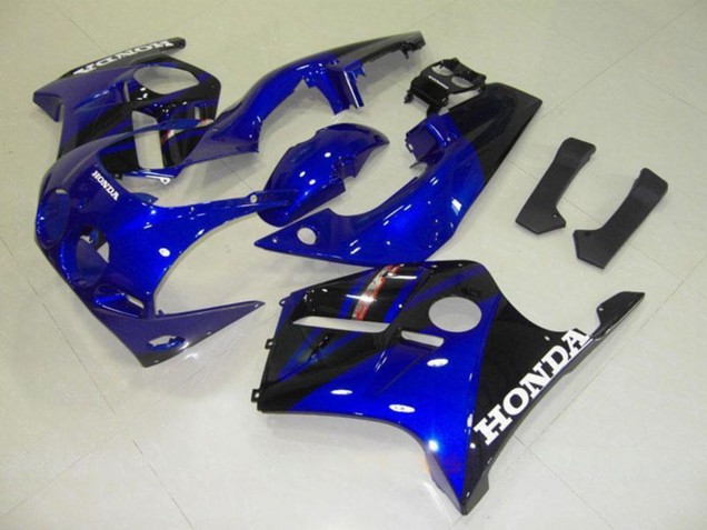 1990-1998 Honda CBR250RR MC22 Motorcycle Fairings - Blue Glossy Black White Decal UK Manufacturers