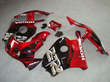 1990-1998 Honda CBR250RR MC22 Motorcycle Fairings - Red Glossy Black UK Manufacturers