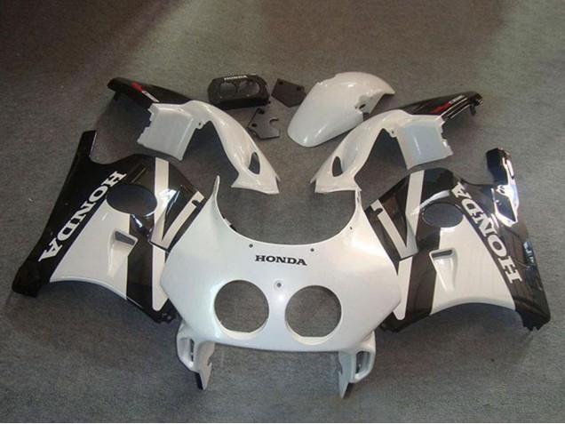 1990-1998 Honda CBR250RR MC22 Motorcycle Fairing Kits - White Glossy Black UK Manufacturers