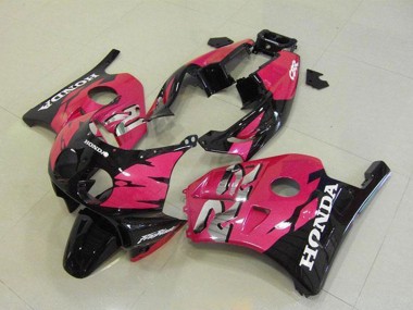 1990-1998 Honda CBR250RR MC22 Motorcycle Fairings - Pink Glossy Black UK Manufacturers