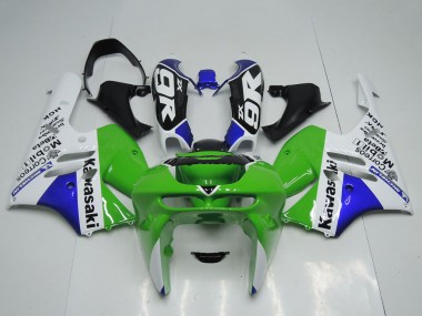 1994-1997 Kawasaki ZX9R Motorcycle Fairings - Green White Blue UK Manufacturers