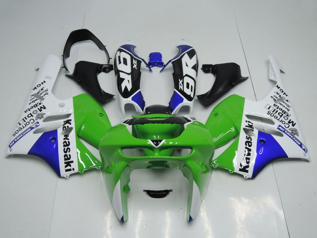 1994-1997 Kawasaki ZX9R Motorcycle Fairings - Green White Blue UK Manufacturers
