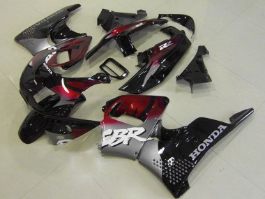 1996-1997 Honda CBR900RR 893 Motorcycle Fairings - Silver Maroon Red Glossy Black UK Manufacturers