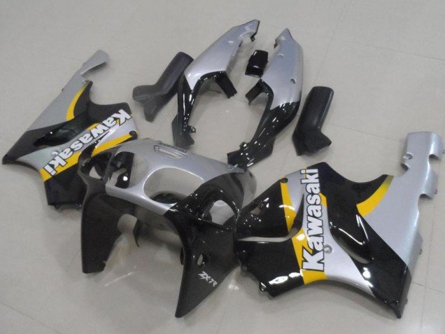 1996-2003 Kawasaki ZX7R Motorcycle Fairings - Silver Glossy Black Yellow UK Manufacturers
