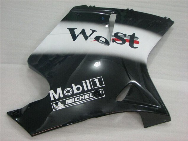 1996-2007 Honda CBR1100XX Blackbird Motorcycle Fairings - Glossy Black White West UK Manufacturers
