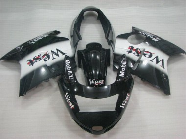 1996-2007 Honda CBR1100XX Blackbird Motorcycle Fairings - Glossy Black White West UK Manufacturers