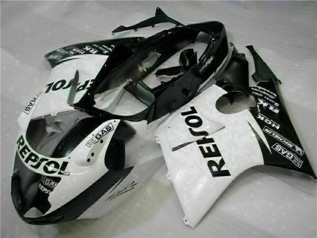 1996-2007 Honda CBR1100XX Blackbird Motorcycle Fairings - White Glossy Black Repsol UK Manufacturers