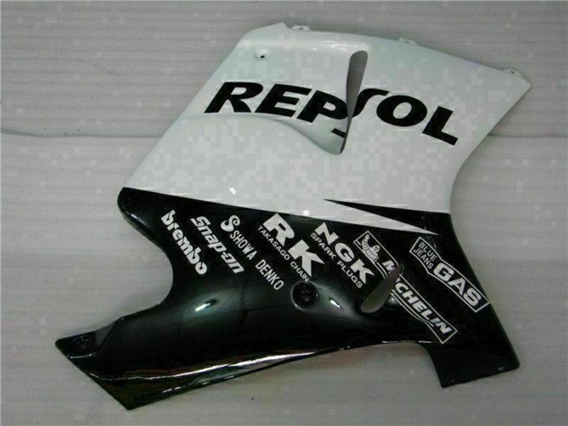 1996-2007 Honda CBR1100XX Blackbird Motorcycle Fairings - White Glossy Black Repsol UK Manufacturers