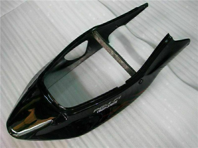 1996-2007 Honda CBR1100XX Blackbird Abs Motorcycle Fairing - Glossy Black Red Flame UK Manufacturers