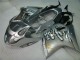 1996-2007 Honda CBR1100XX Blackbird Motorcycle Fairing - Silver Black Flame UK Manufacturers