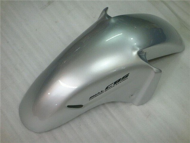 1996-2007 Honda CBR1100XX Blackbird Motorcycle Fairing - Silver Black Flame UK Manufacturers