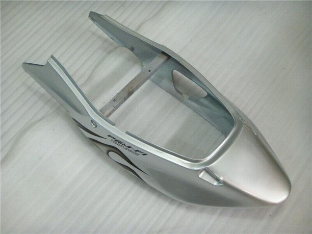 1996-2007 Honda CBR1100XX Blackbird Motorcycle Fairing - Silver Black Flame UK Manufacturers