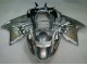 1996-2007 Honda CBR1100XX Blackbird Motorcycle Fairing - Silver Black Flame UK Manufacturers