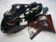 1996-2007 Honda CBR1100XX Blackbird Abs Motorcycle Fairings - Glossy Black Red Flame UK Manufacturers