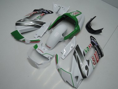 1997-2005 Honda VTR1000F Motorcycle Fairings - White Green Glossy Black Castrol UK Manufacturers