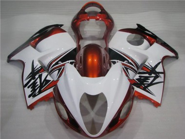 1996-2007 Suzuki GSXR 1300 Hayabusa Motorcycle Fairings - White Orange Black UK Manufacturers
