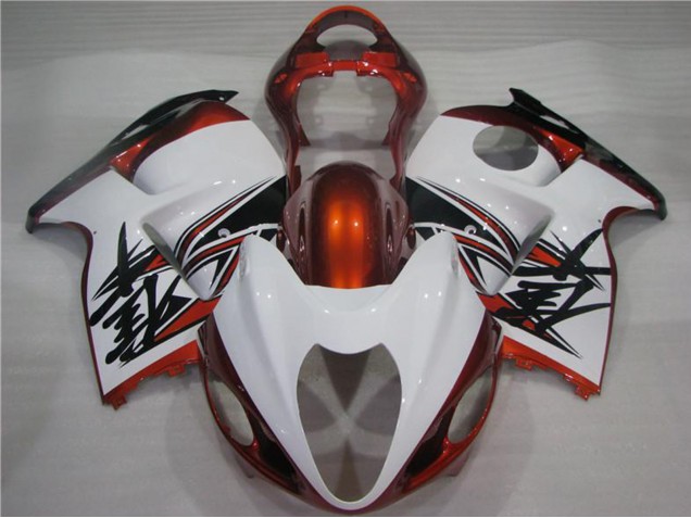 1996-2007 Suzuki GSXR 1300 Hayabusa Motorcycle Fairings - White Orange Black UK Manufacturers
