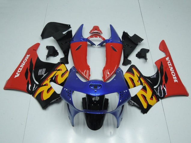 1998-1999 Honda CBR900RR 919 Motorcycle Fairing - Red Blue Glossy Black UK Manufacturers