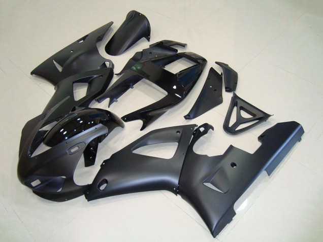 1998-1999 Yamaha YZF R1 Motorcycle Fairings - Matte Black Glossy Black UK Manufacturers