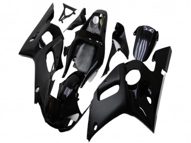 1998-2002 Yamaha YZF R6 Motorcycle Fairings - Glossy Black Matte Black UK Manufacturers
