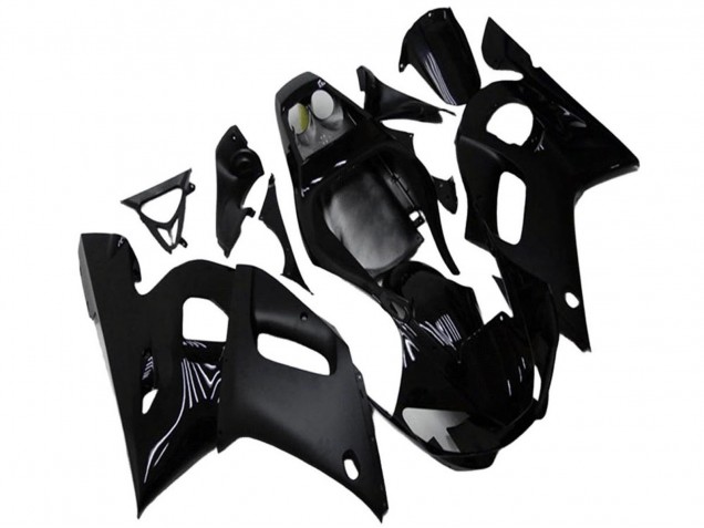 1998-2002 Yamaha YZF R6 Motorcycle Fairings - Glossy Black Matte Black UK Manufacturers