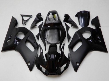 1998-2002 Yamaha YZF R6 Motorcycle Fairings - Glossy Black Matte Black UK Manufacturers