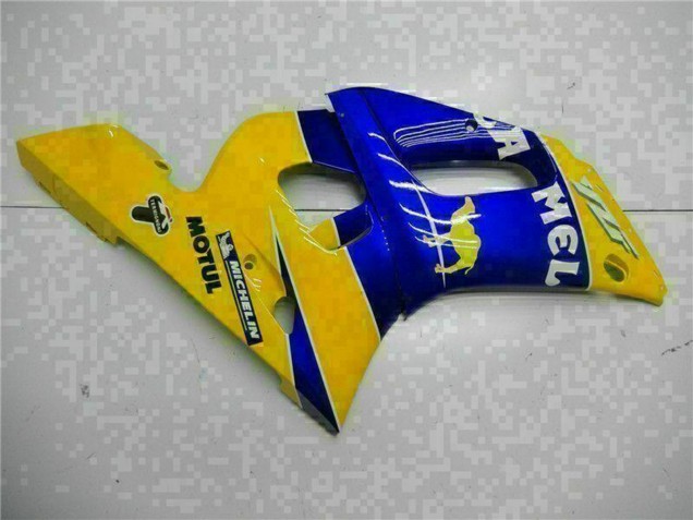 1998-2002 Yamaha YZF R6 Motorcycle Fairings - Yellow Blue White Camel Motul UK Manufacturers