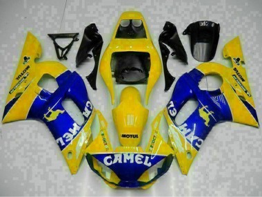 1998-2002 Yamaha YZF R6 Motorcycle Fairings - Yellow Blue White Camel Motul UK Manufacturers