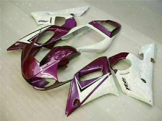 1998-2002 Yamaha YZF R6 Motorcycle Fairings - White Purple UK Manufacturers