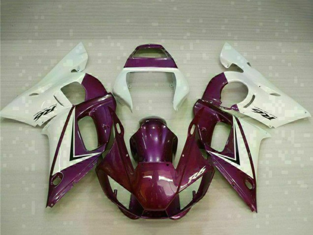 1998-2002 Yamaha YZF R6 Motorcycle Fairings - White Purple UK Manufacturers