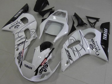 1998-2002 Yamaha YZF R6 Motorcycle Fairings - White Black Red Corona Motul UK Manufacturers