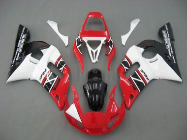 1998-2002 Yamaha YZF R6 Motorcycle Fairings - White Red Glossy Black UK Manufacturers