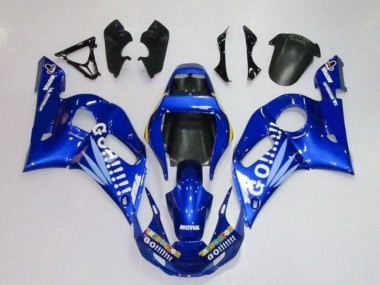 1998-2002 Yamaha YZF R6 Motorcycle Fairings - Blue White Go Motul UK Manufacturers