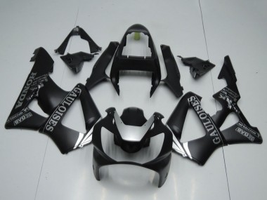 2000-2001 Honda CBR900RR 929 Motorcycle Fairings - Matte Black Silver Cauloises UK Manufacturers